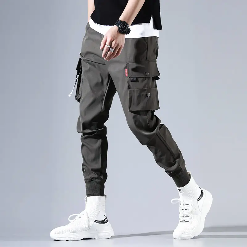 Yu Wenle Men's Black Ankle-Tied Harem Pants - Image 5
