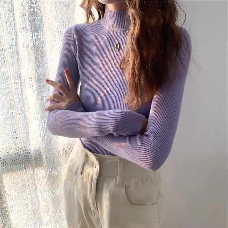 Women's Wool Slim Fit Top Autumn Winter 2023 - Image 12