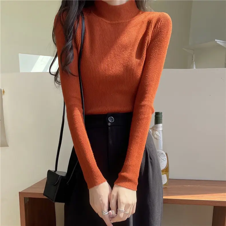 Women's Wool Slim Fit Top Autumn Winter 2023 - Image 16