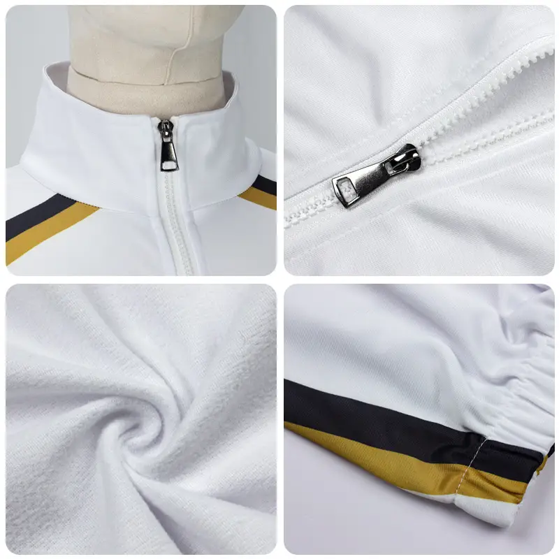 Fukurodani Youth Volleyball Jacket White Black Hooded