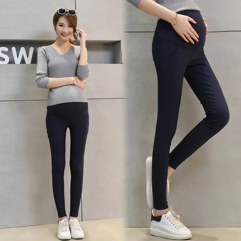 2023 Pregnant Women's Black Pencil Pants Spring Autumn - Image 2