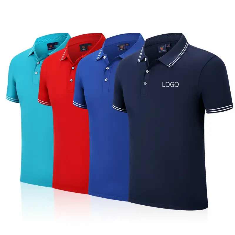Orange Polo T-Shirt with Logo Embroidery for Men - Image 18