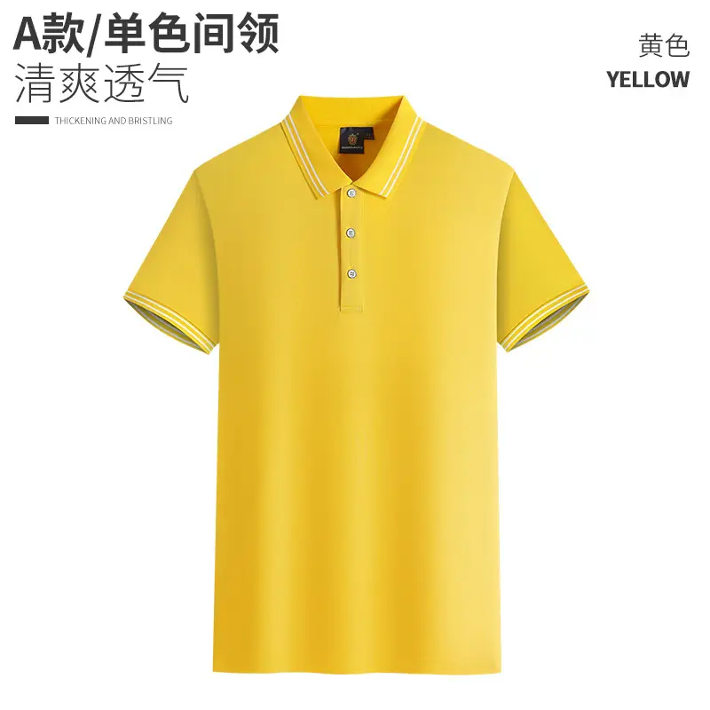 Orange Polo T-Shirt with Logo Embroidery for Men - Image 5