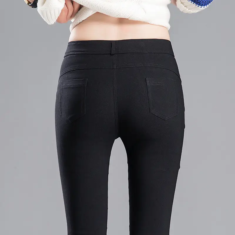 Magic Black Slim Fit Leggings Women's Outerwear - Image 4