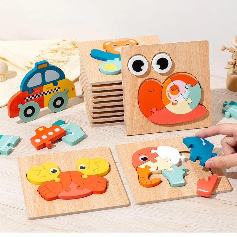 Green Wooden Frog Puzzle for Kids 1-2-3 Years - Image 96