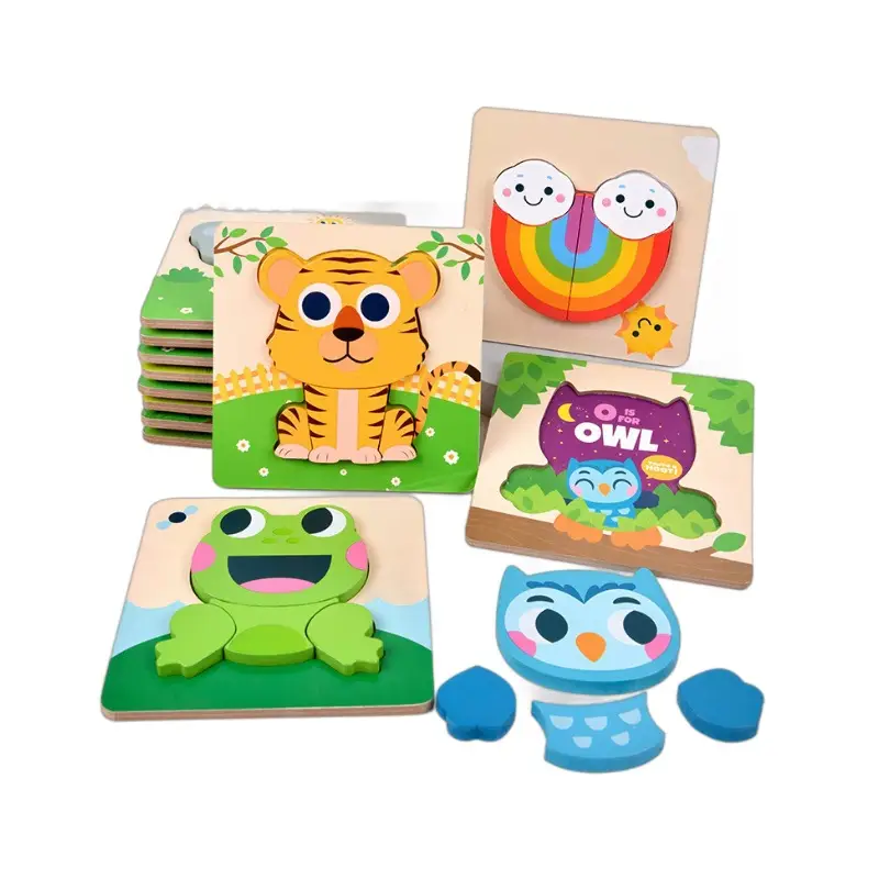 Green Wooden Frog Puzzle for Kids 1-2-3 Years - Image 99
