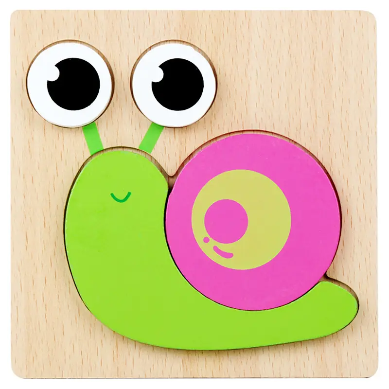 Green Wooden Frog Puzzle for Kids 1-2-3 Years - Image 11