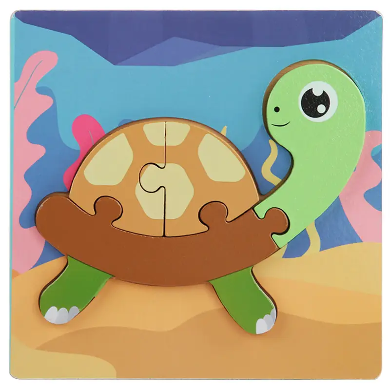 Green Wooden Frog Puzzle for Kids 1-2-3 Years - Image 35
