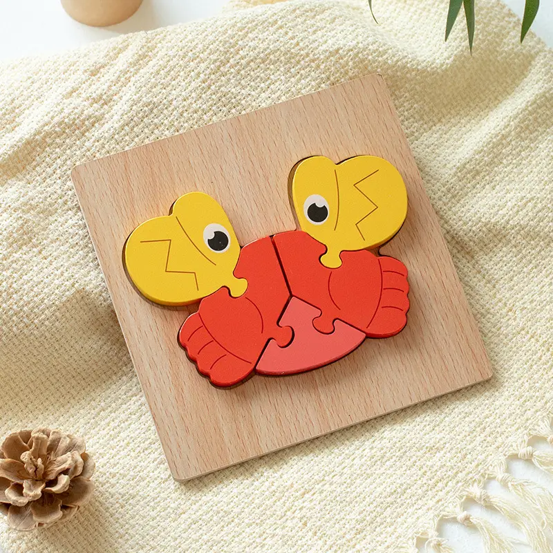 Green Wooden Frog Puzzle for Kids 1-2-3 Years - Image 87