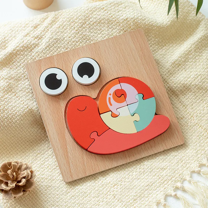 Green Wooden Frog Puzzle for Kids 1-2-3 Years - Image 89