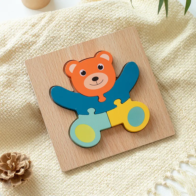 Green Wooden Frog Puzzle for Kids 1-2-3 Years - Image 90