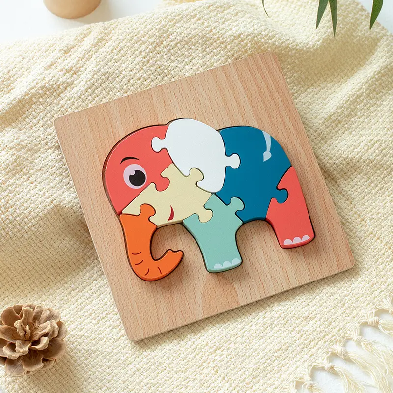 Green Wooden Frog Puzzle for Kids 1-2-3 Years - Image 91