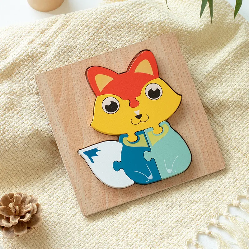 Green Wooden Frog Puzzle for Kids 1-2-3 Years - Image 92