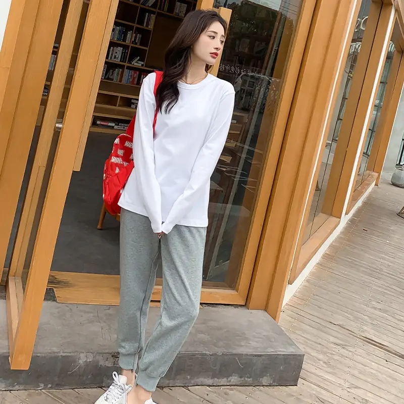 Women White Cotton T-Shirt Summer Top — feature 2