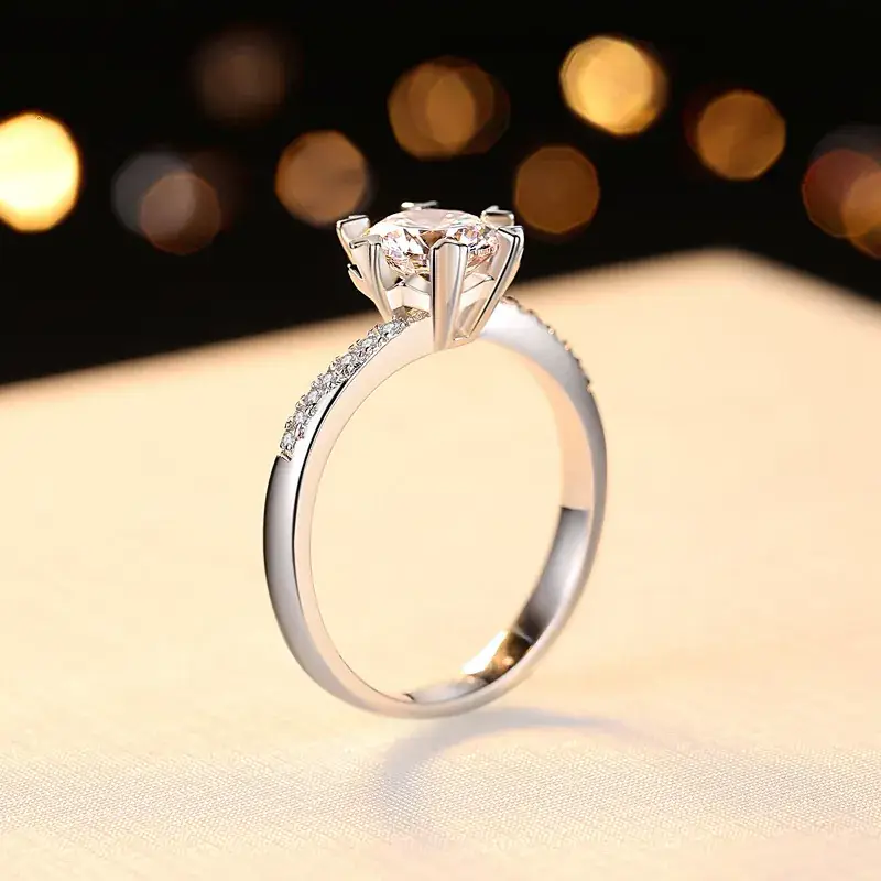 S925 Diamond Twisted Wall Ring Women Silver - Image 2