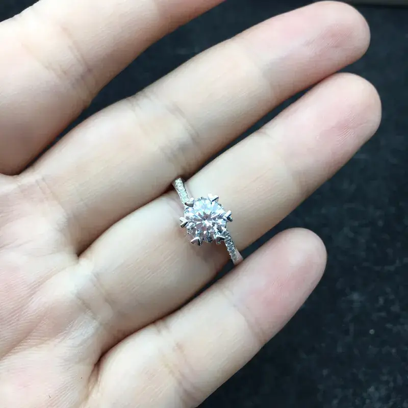 S925 Diamond Twisted Wall Ring Women Silver - Image 3