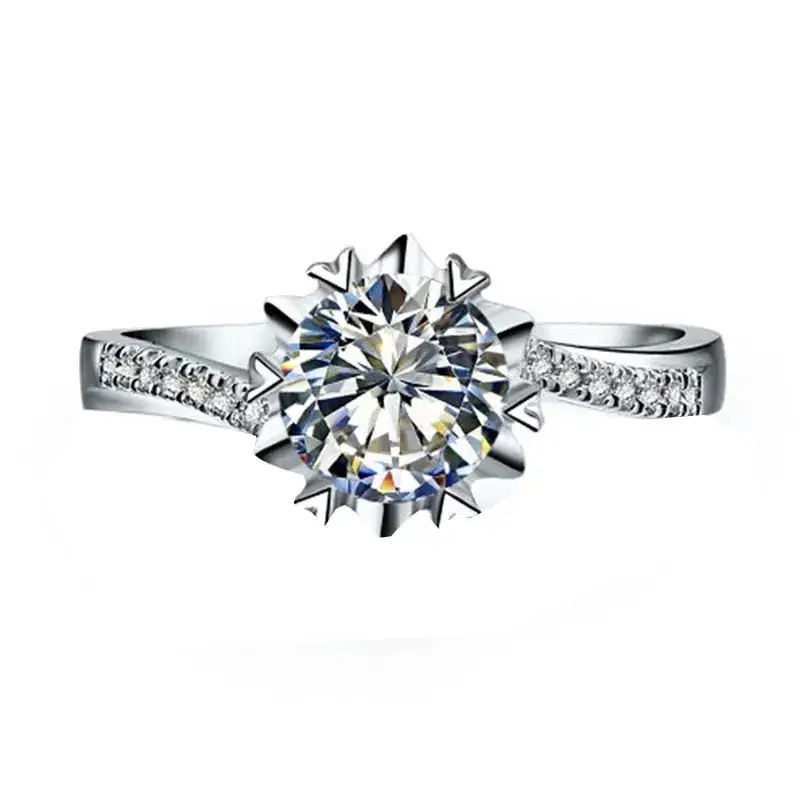 S925 Diamond Twisted Wall Ring Women Silver - Image 5