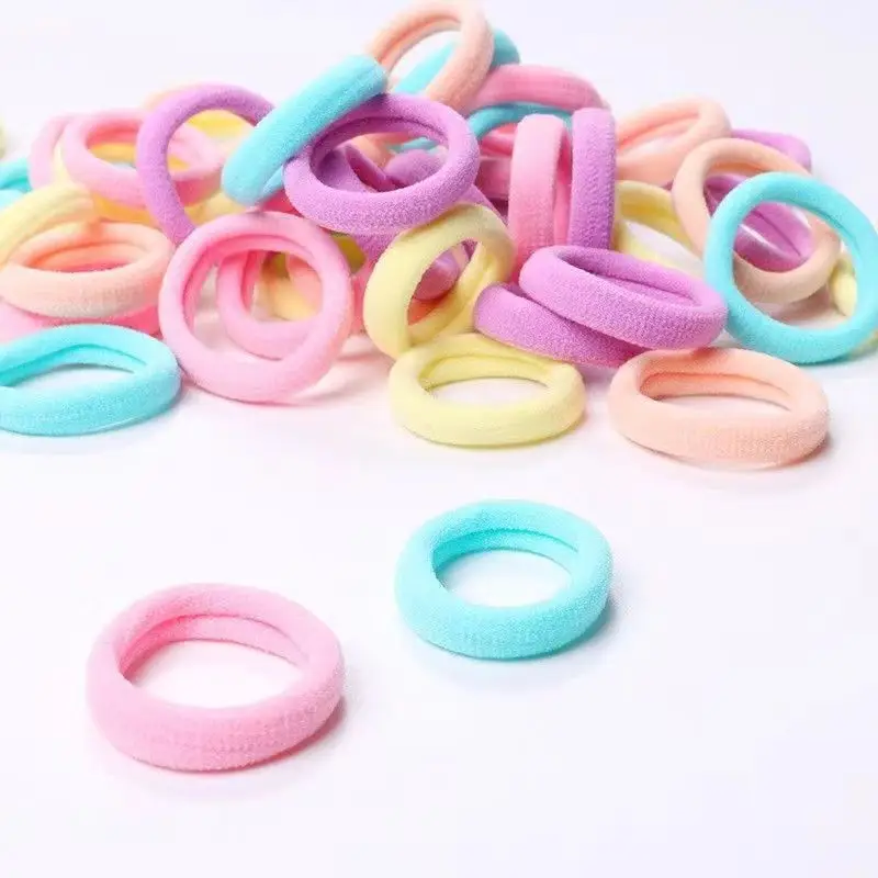 Small Girls Hair Towel Rings 50pcs Colorful - Image 11