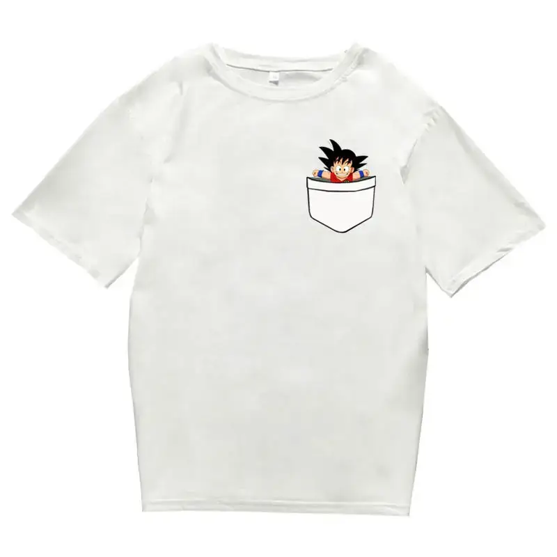 Men Gray Dragon Ball Graphic T-Shirt Large - Image 3