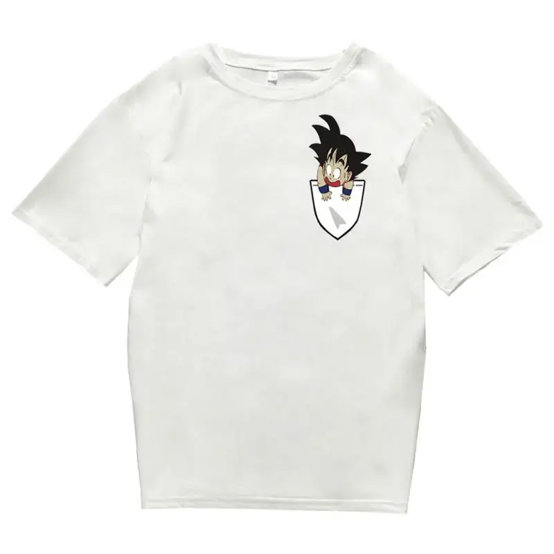 Men Gray Dragon Ball Graphic T-Shirt Large - Image 4
