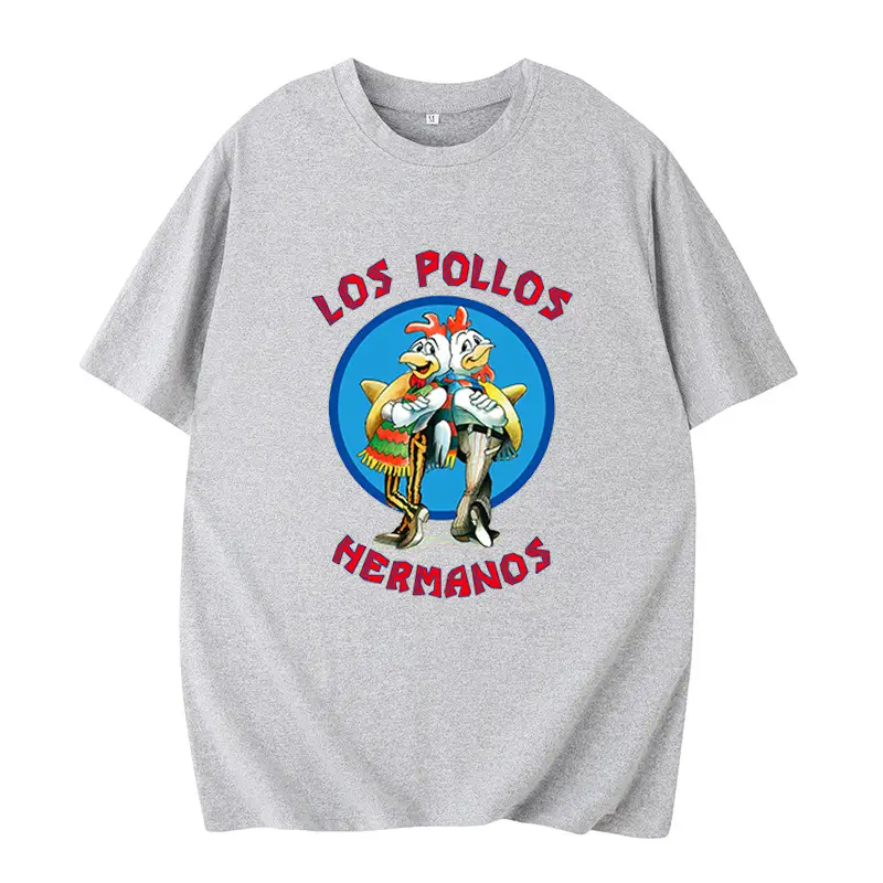 Los Polos Men's T-Shirt White Round Neck Large - Image 15