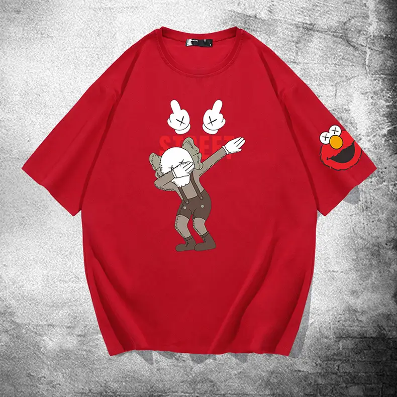 Japanese Cartoon T-Shirt White Short Sleeve Men Women