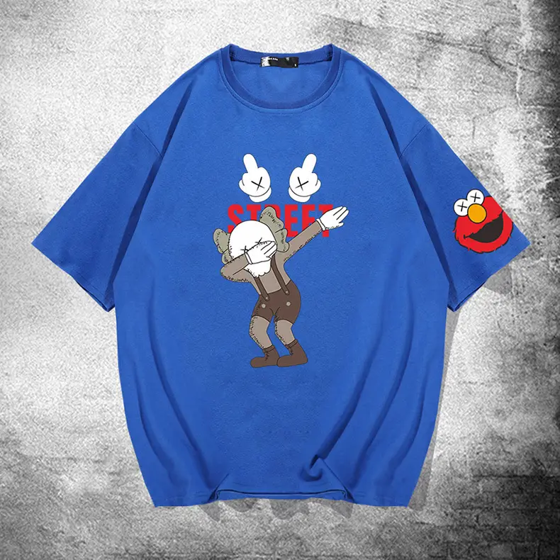 Japanese Cartoon T-Shirt White Short Sleeve Men Women