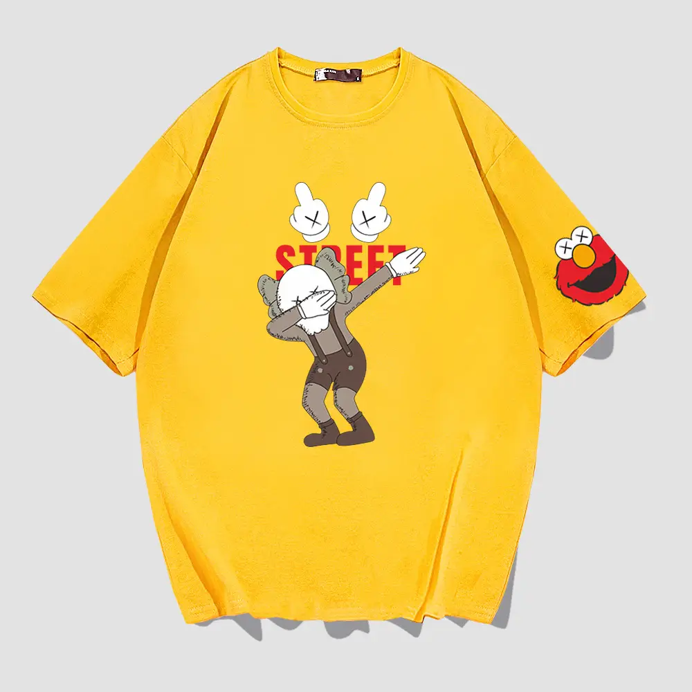 Japanese Cartoon T-Shirt White Short Sleeve Men Women