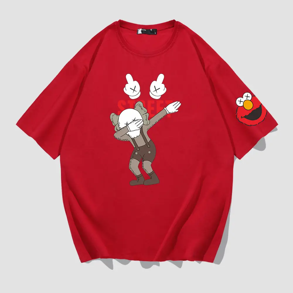 Japanese Cartoon T-Shirt White Short Sleeve Men Women