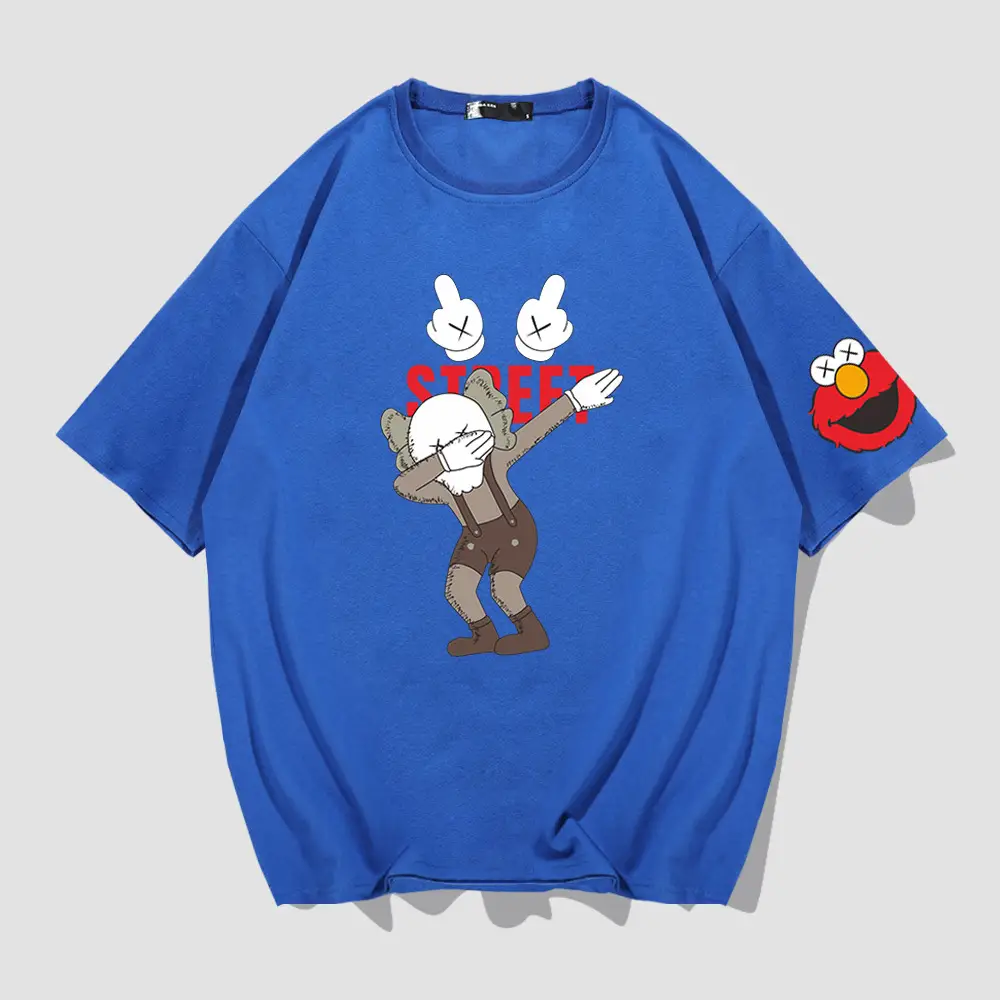 Japanese Cartoon T-Shirt White Short Sleeve Men Women