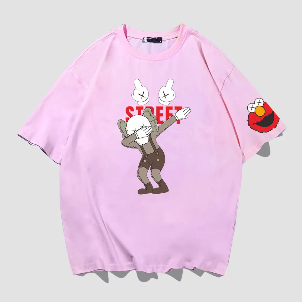 Japanese Cartoon T-Shirt White Short Sleeve Men Women