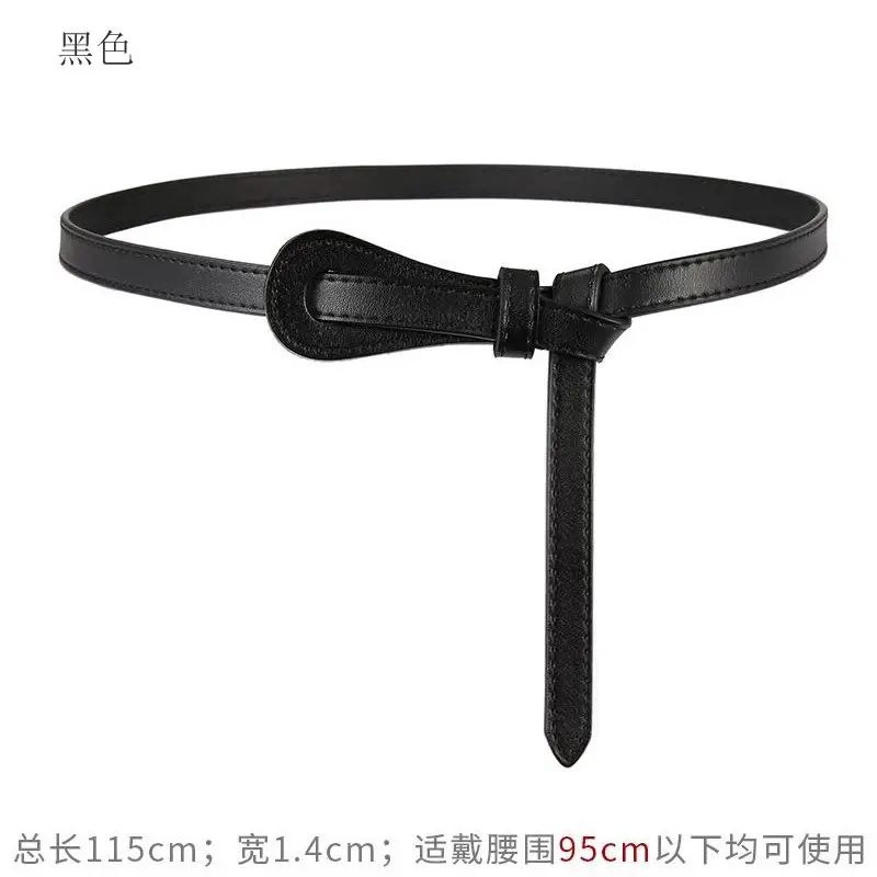 White Genuine Leather Belt for Women