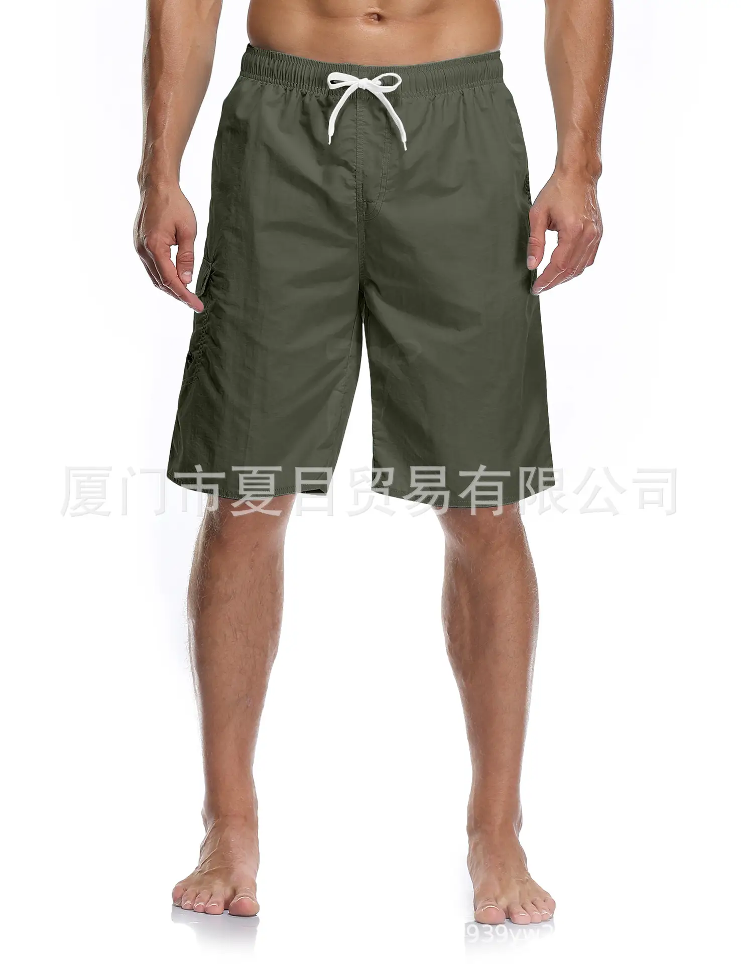 Men's Beige Beach Shorts Large Quick-Drying - Image 10