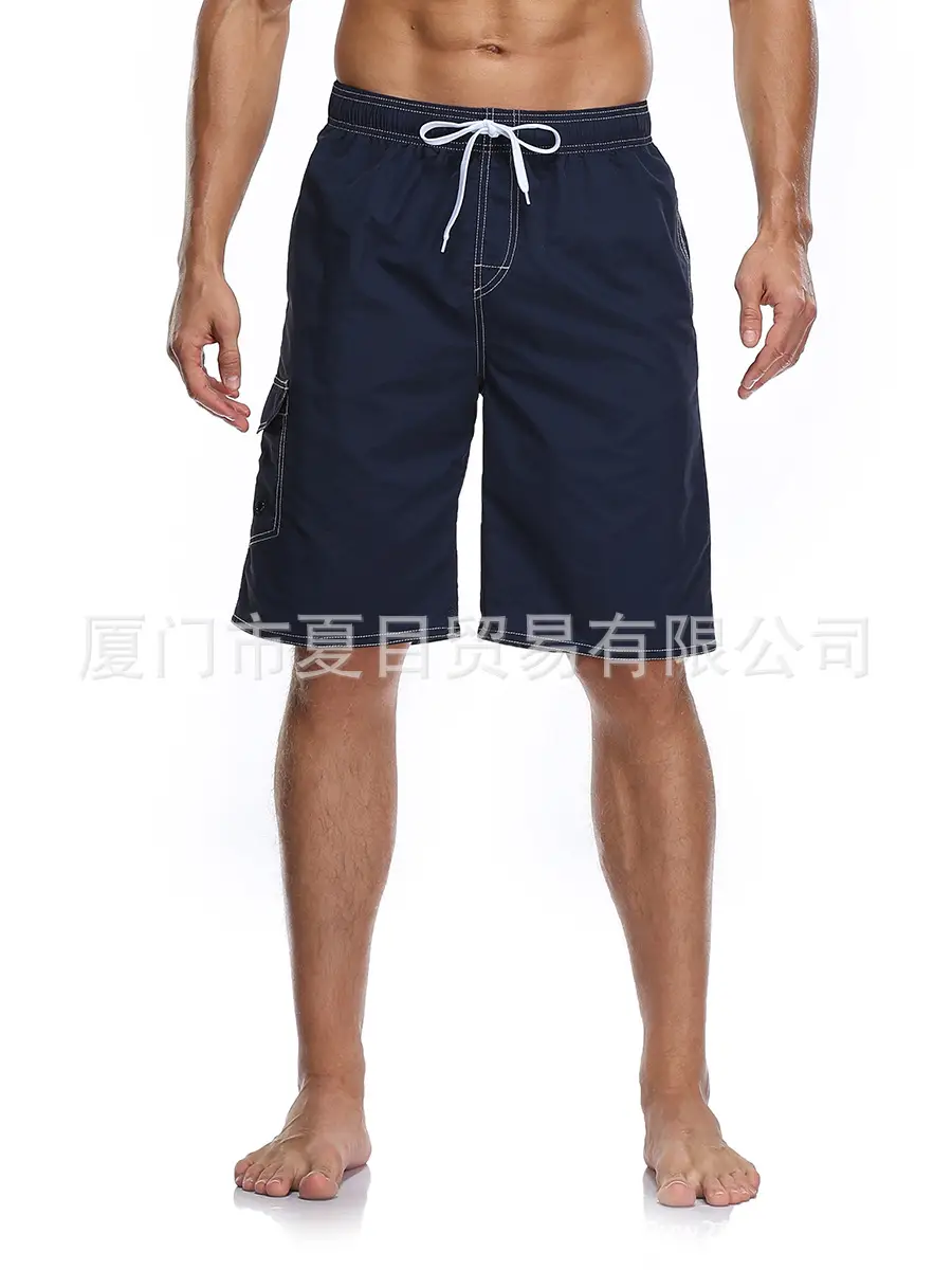 Men's Beige Beach Shorts Large Quick-Drying - Image 2