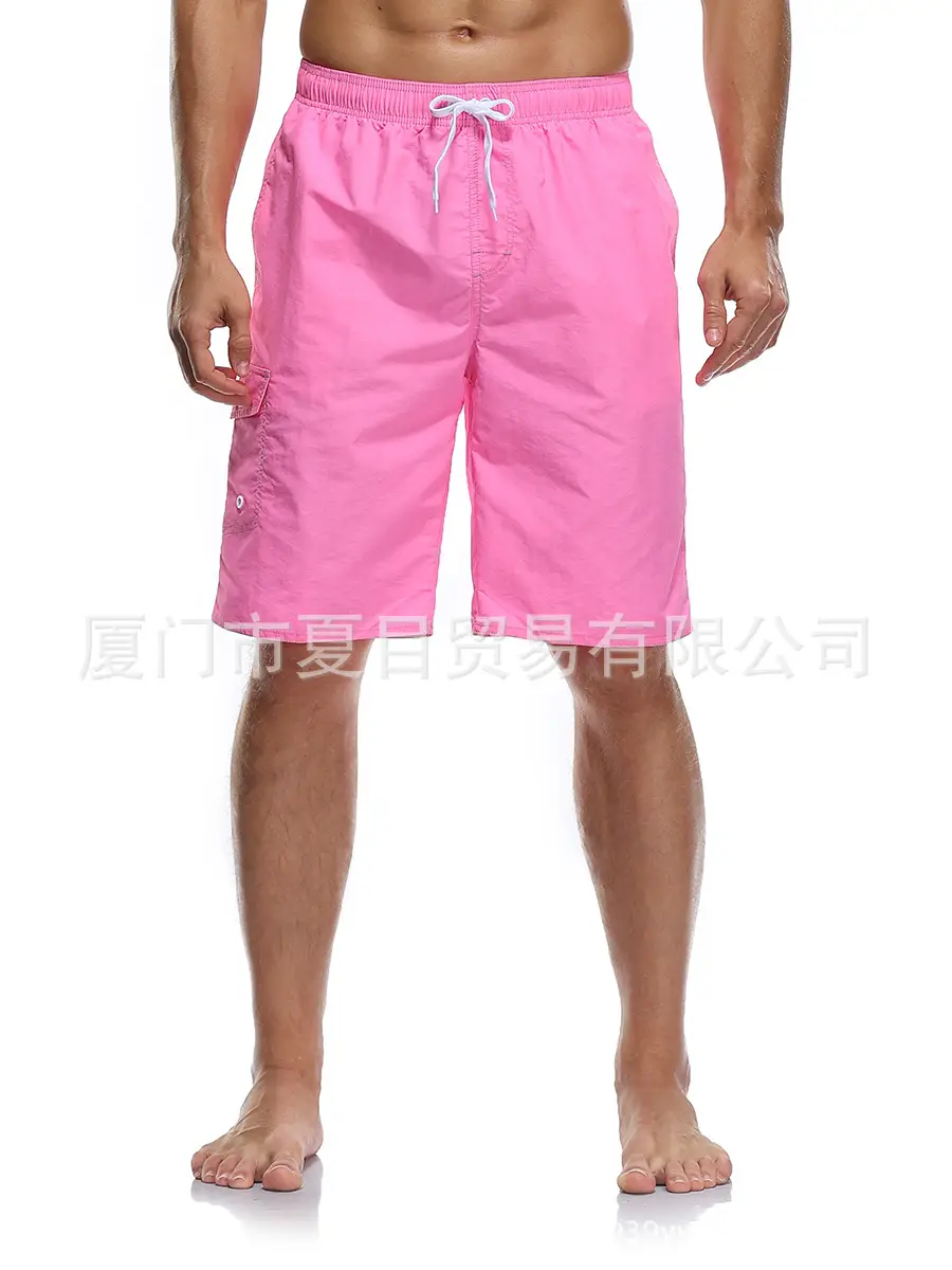 Men's Beige Beach Shorts Large Quick-Drying - Image 4