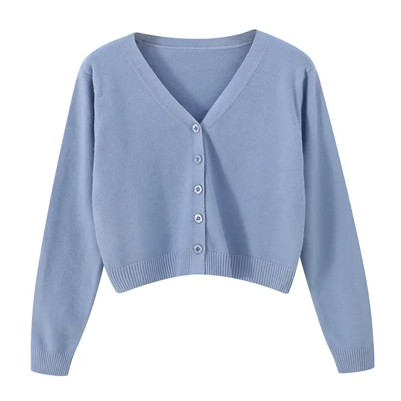 Women Korean Style Knitted V Neck Sweater Small — feature 29