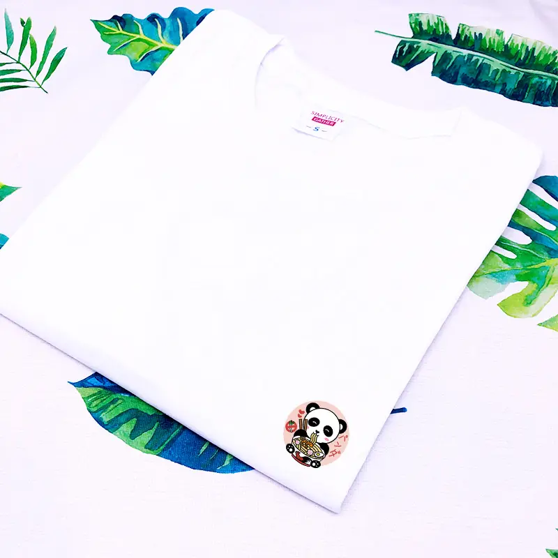 2020 Panda Cartoon T-Shirt White Loose Summer Casual Men Women - Image 2