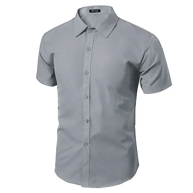 Men's Maroon Button-Down Shirt Long Sleeve - Image 14