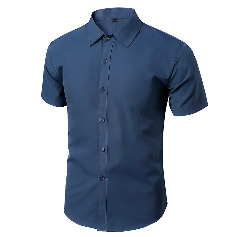 Men's Maroon Button-Down Shirt Long Sleeve - Image 15