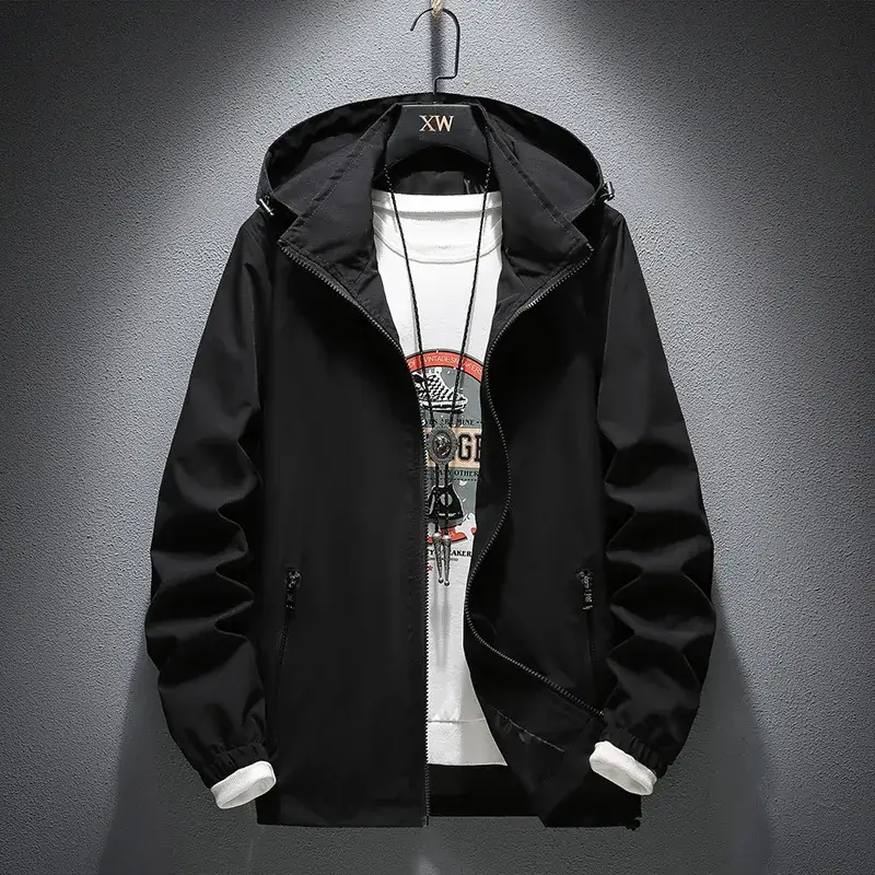 Men's Yellow Hooded Jacket Spring Autumn 2025 - Image 4