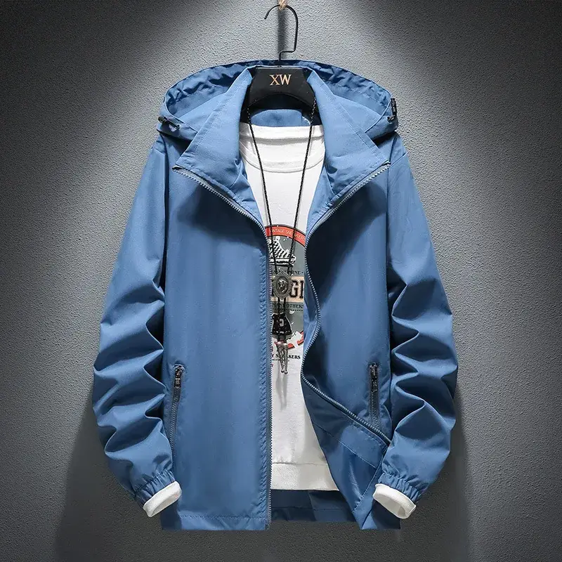 Men's Yellow Hooded Jacket Spring Autumn 2025 - Image 5