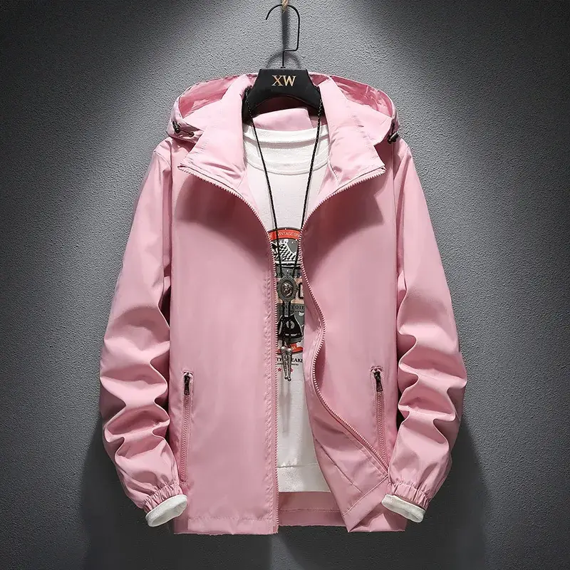 Men's Yellow Hooded Jacket Spring Autumn 2025 - Image 6