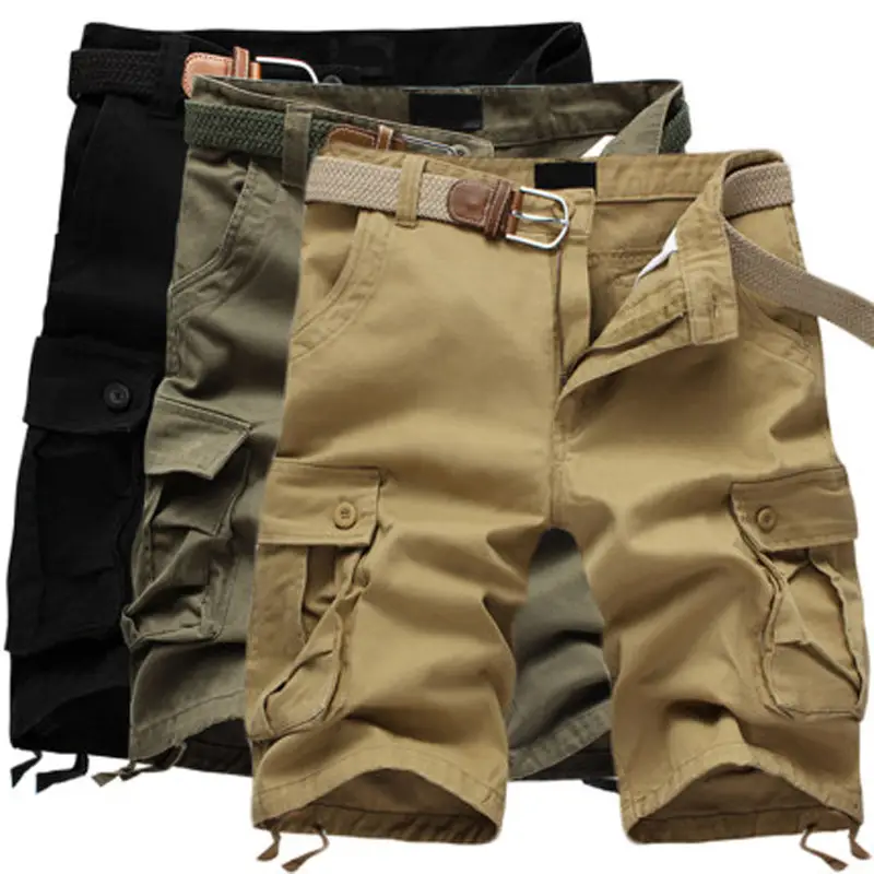 Men's Multi-Pocket Casual Crock Shorts Loose Large - Image 6