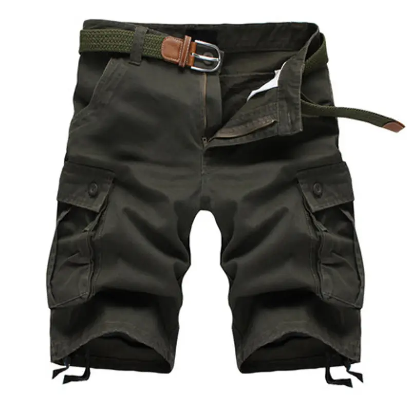 Men's Multi-Pocket Casual Crock Shorts Loose Large - Image 3