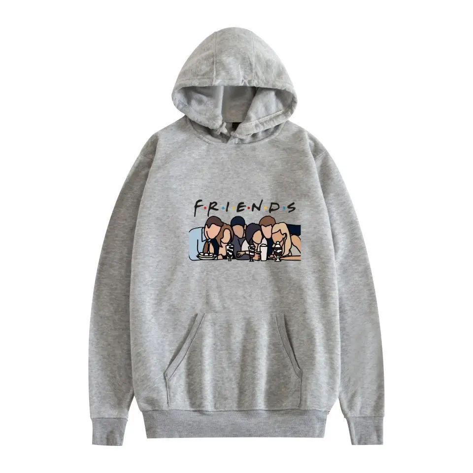 Black Fleece Friends Hoodie for Men Winter - Image 9