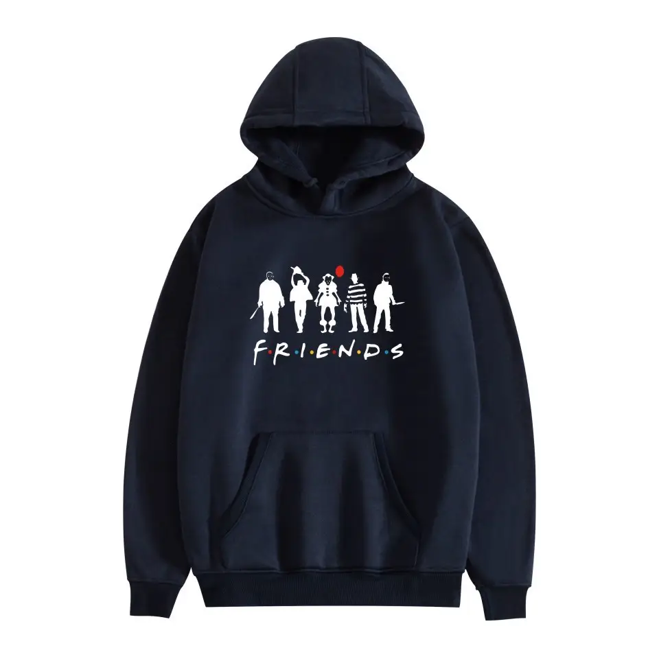 Black Fleece Friends Hoodie for Men Winter - Image 22