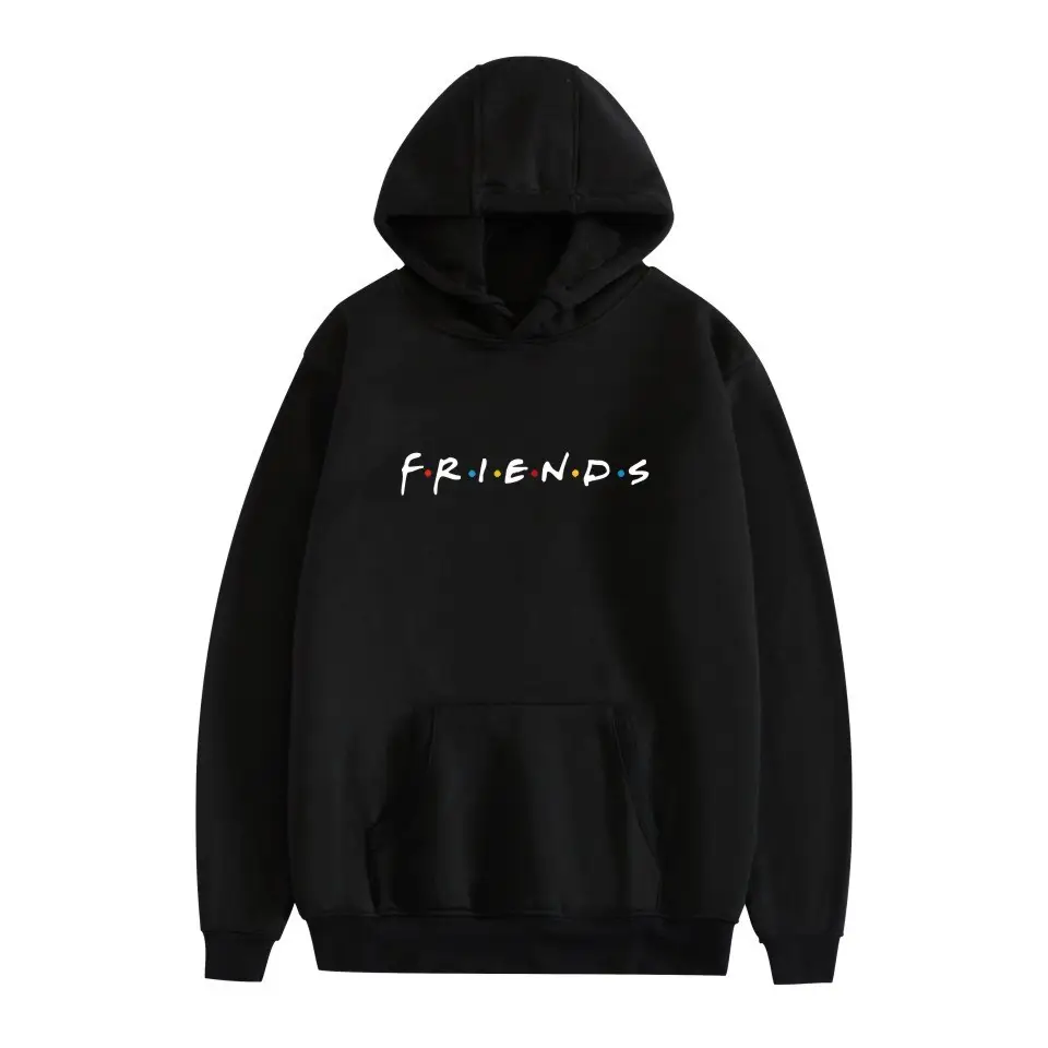 Black Fleece Friends Hoodie for Men Winter - Image 31