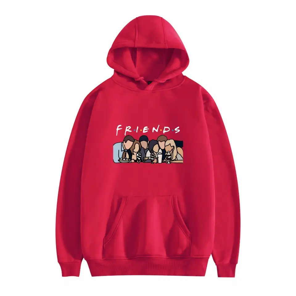 Black Fleece Friends Hoodie for Men Winter - Image 12