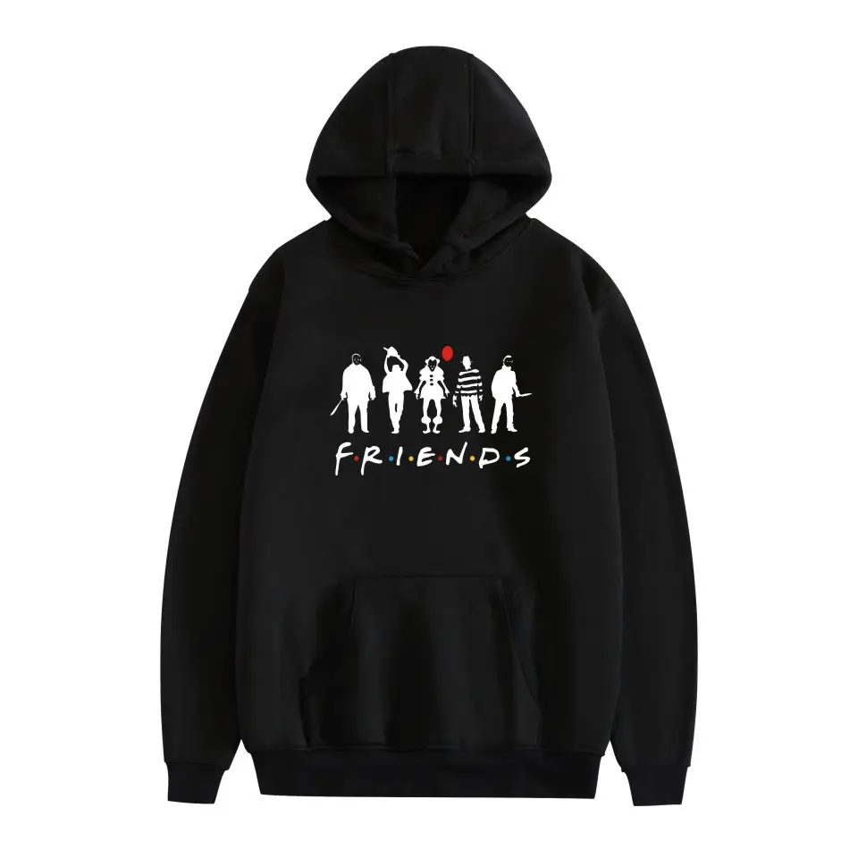 Black Fleece Friends Hoodie for Men Winter - Image 19