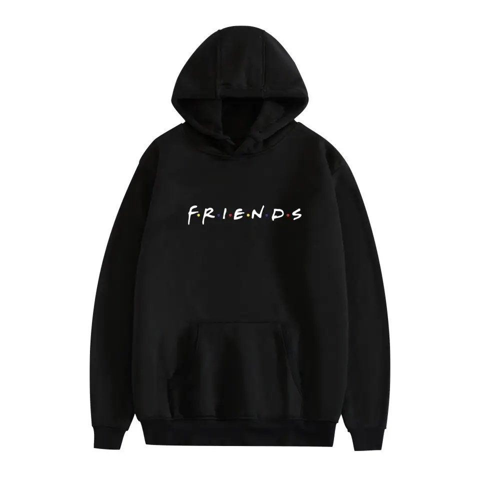 Black Fleece Friends Hoodie for Men Winter - Image 25